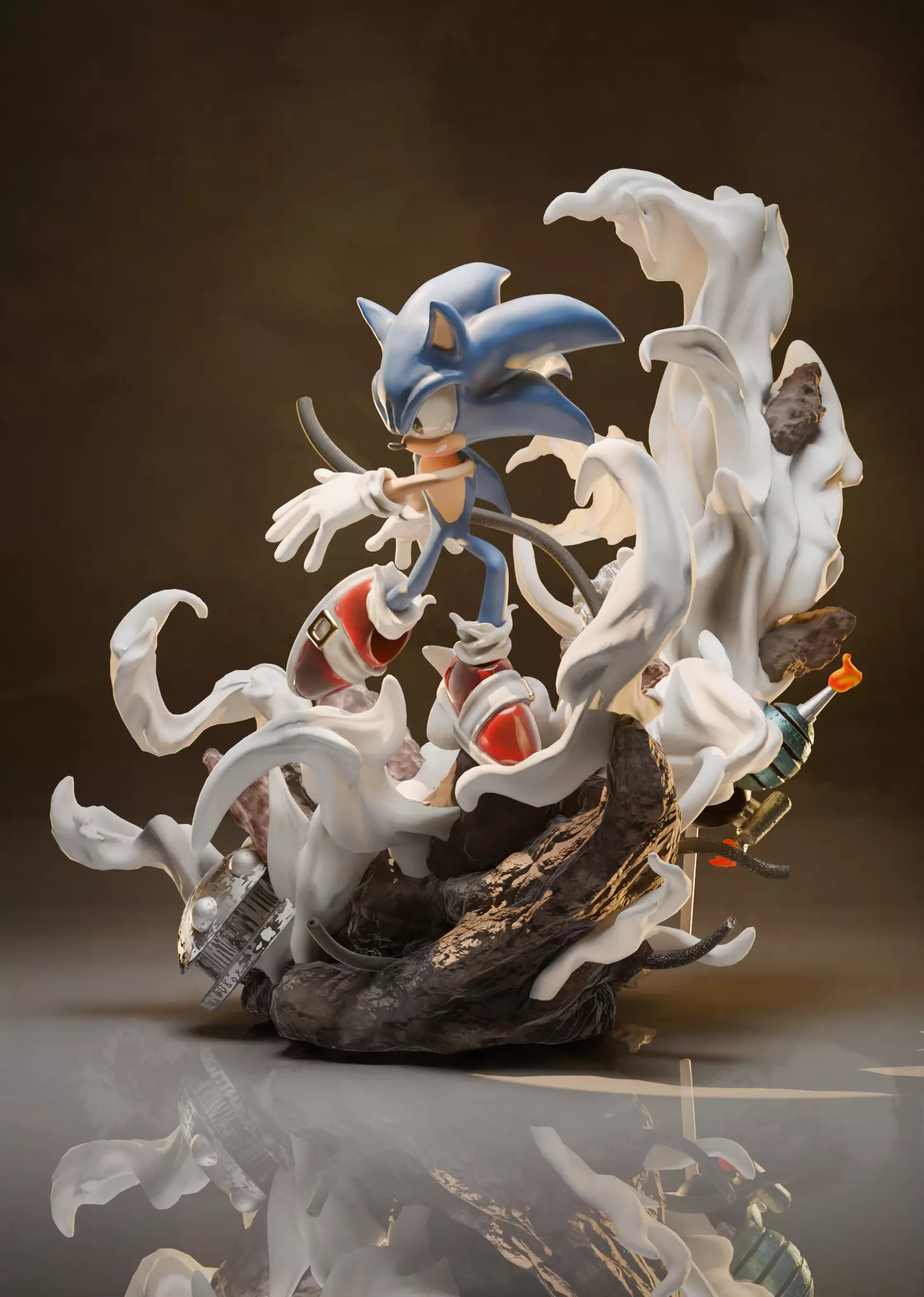 sonic sculpture 3D print model