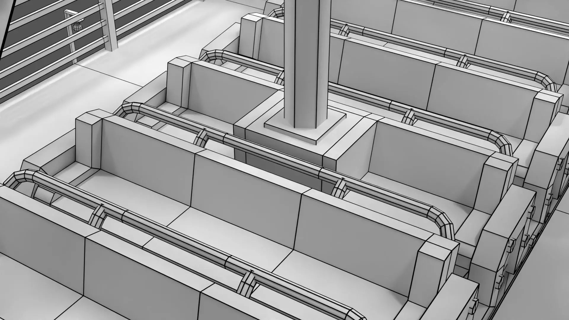 Pirate Ship Ride Low-poly 3D model_13