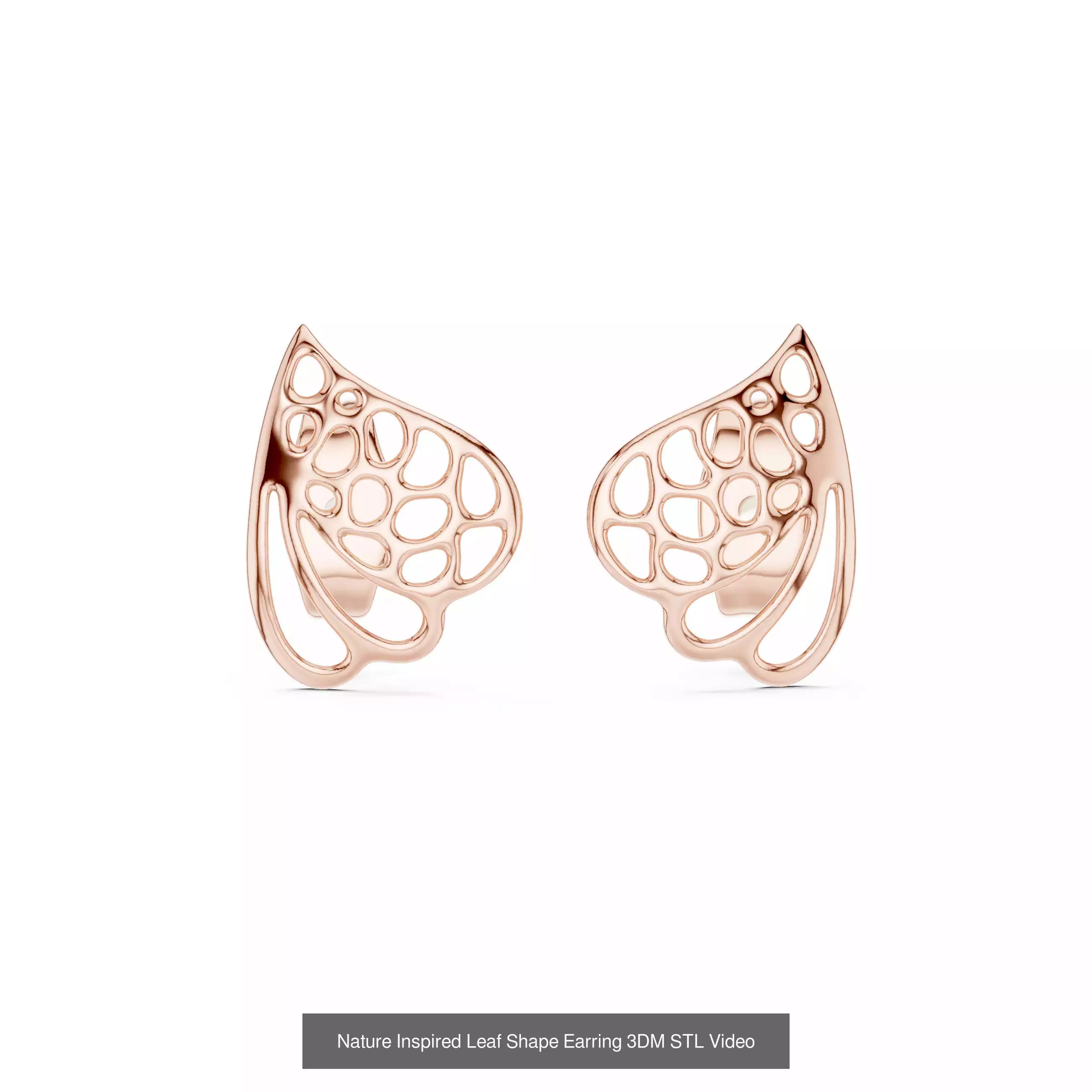 507 Diamond  Woman Earring 3DM STL OBJ FBX 3 Color Render Video 3D Model Collection_92