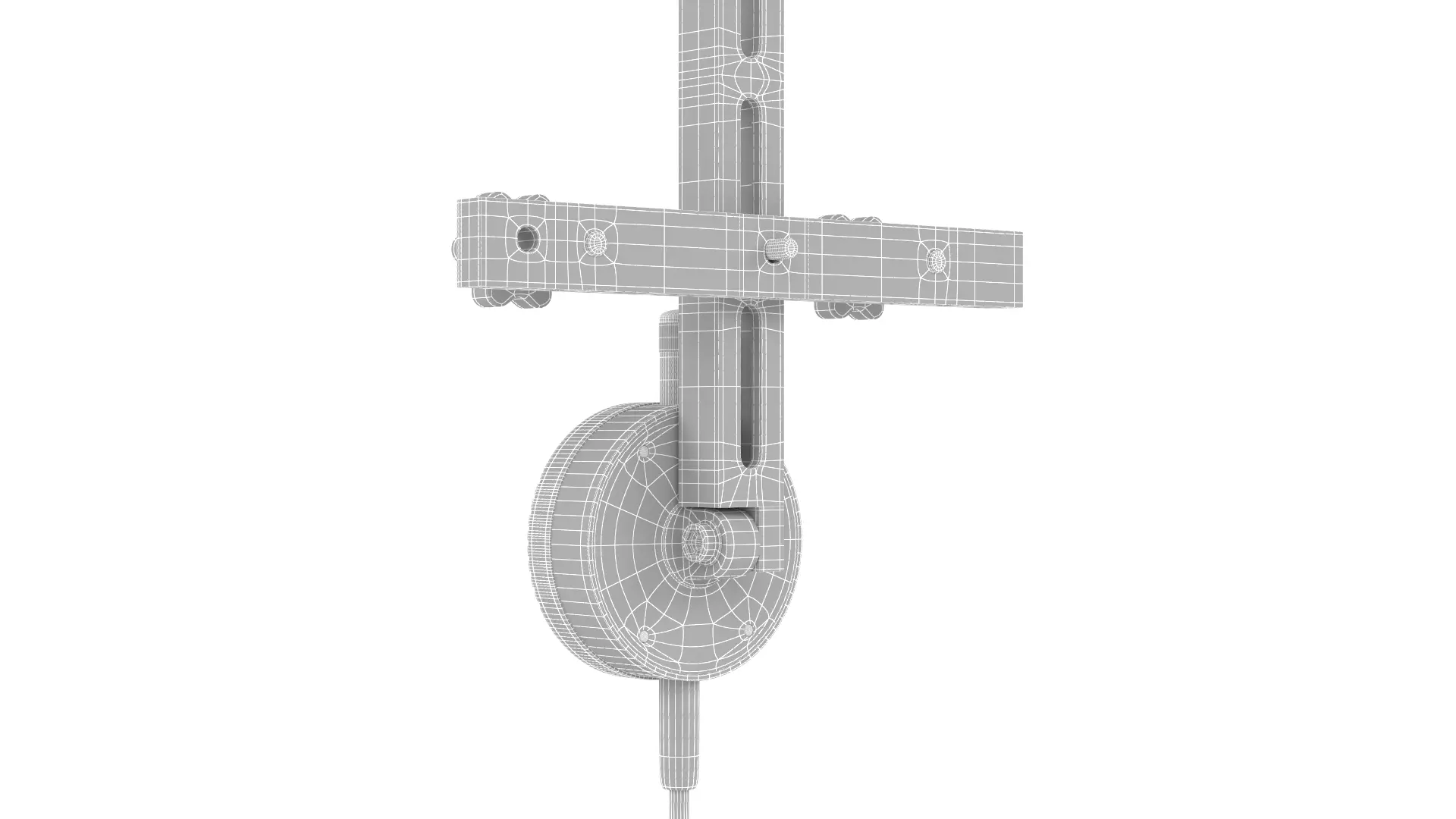 Table Saw Dial Indicator Gauge 3D model_12