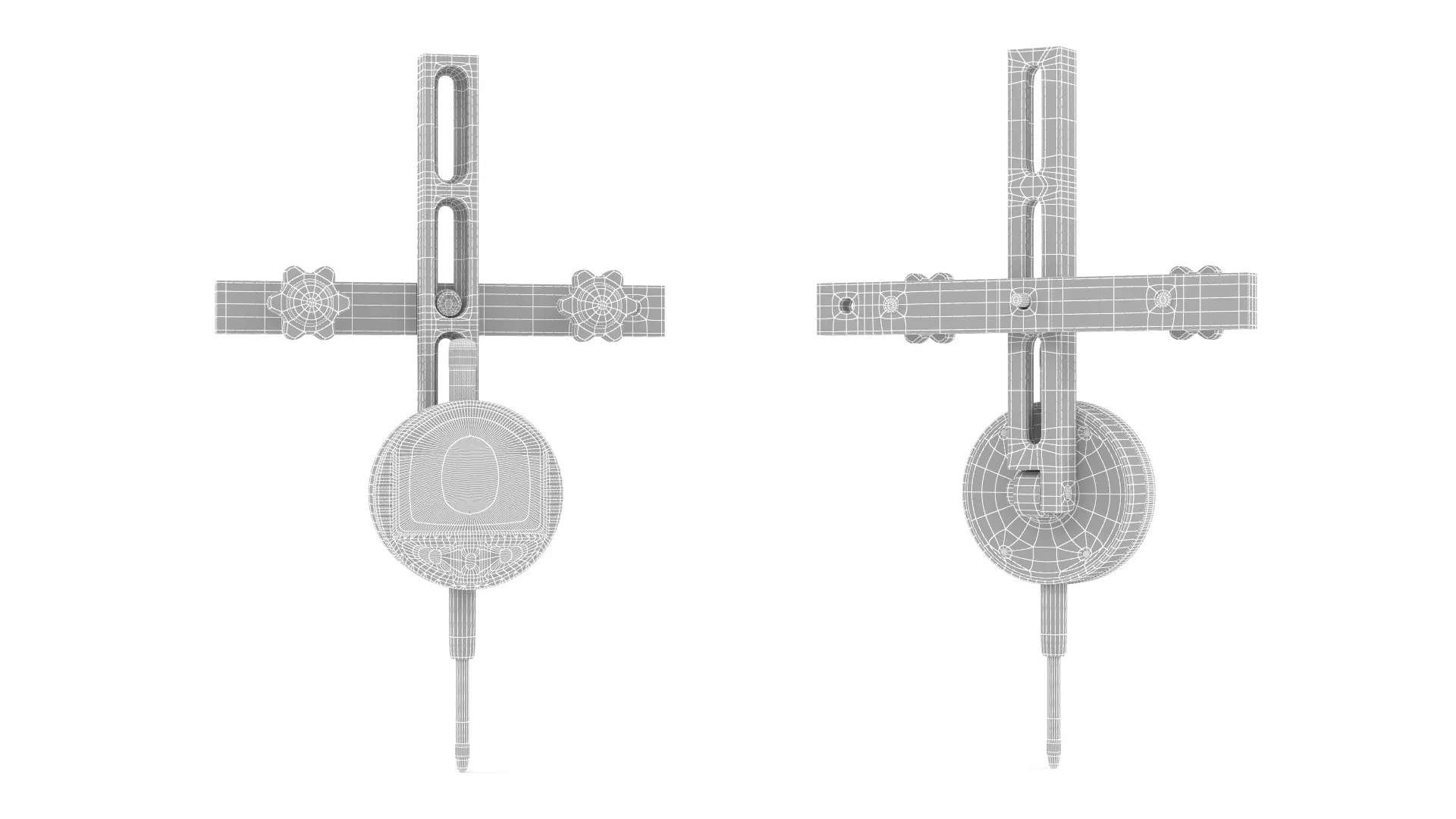 Table Saw Dial Indicator Gauge 3D model_7