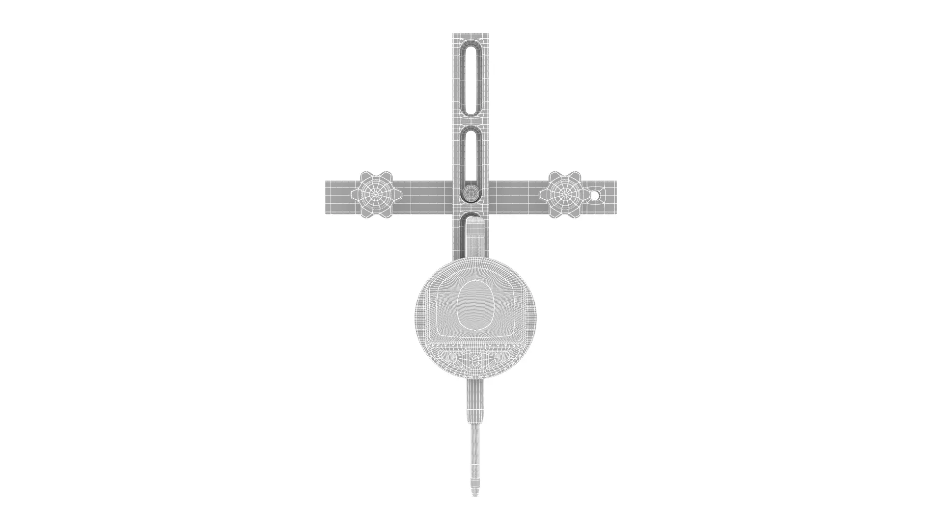 Table Saw Dial Indicator Gauge 3D model_8