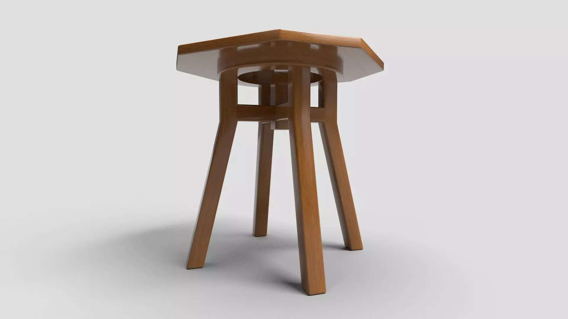 Octagon Table CG2 3D model_2