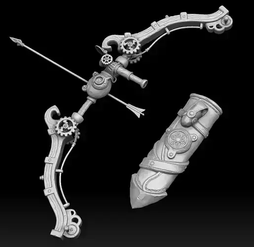Steampunk bow 3d print