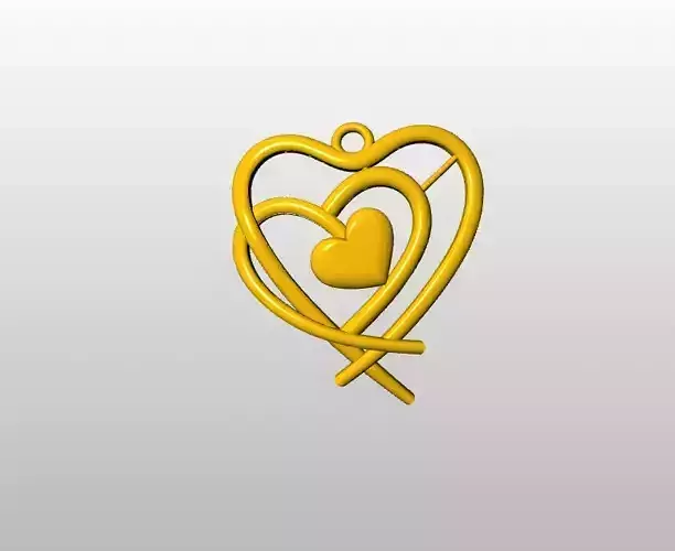 GOLD HEART PENDANT 