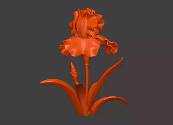 Design of plant antirrhinum flower sculptures
