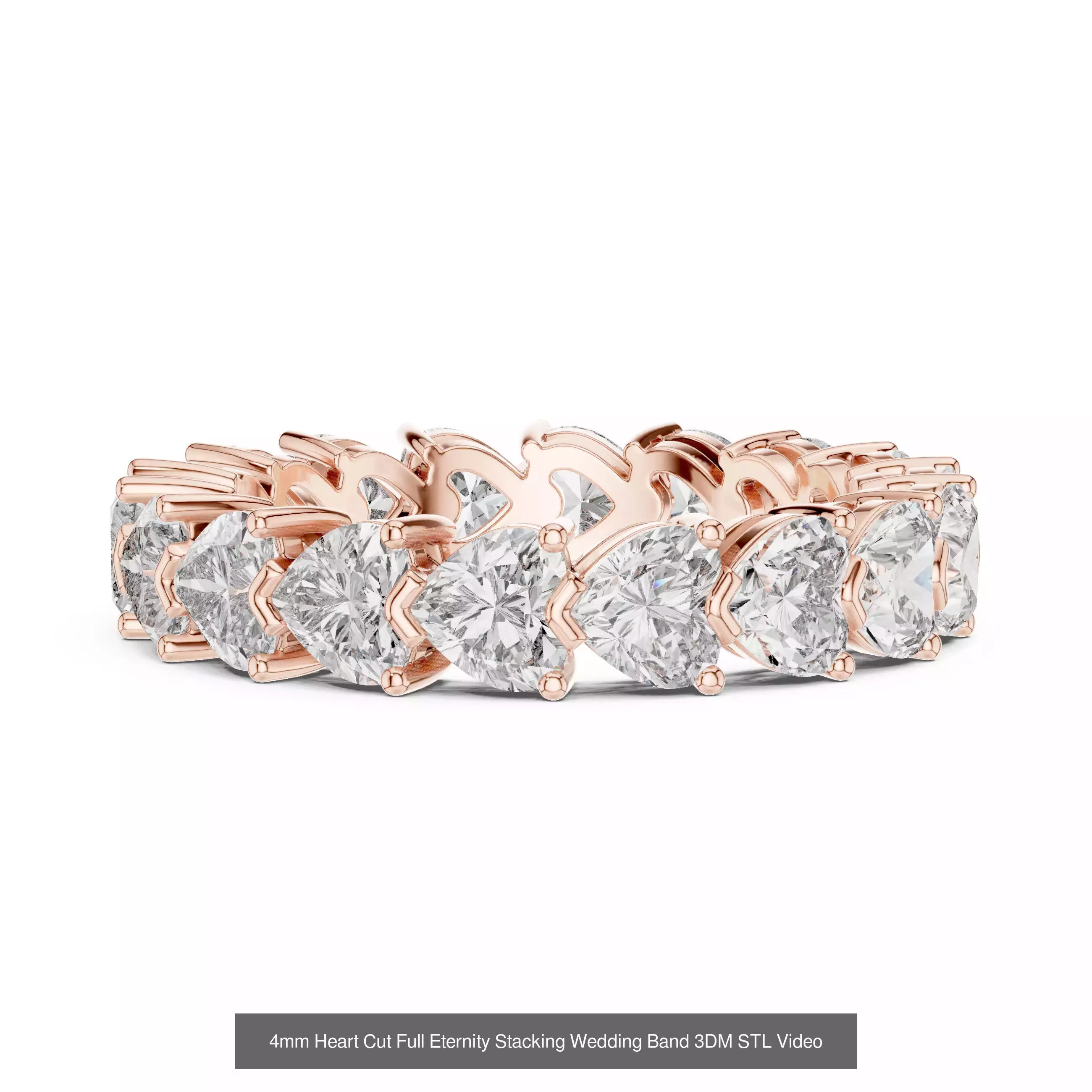 105 Full Eternity Wedding Band 3DM STL OBJ FBX 3 Render Video 3D Model Collection_91