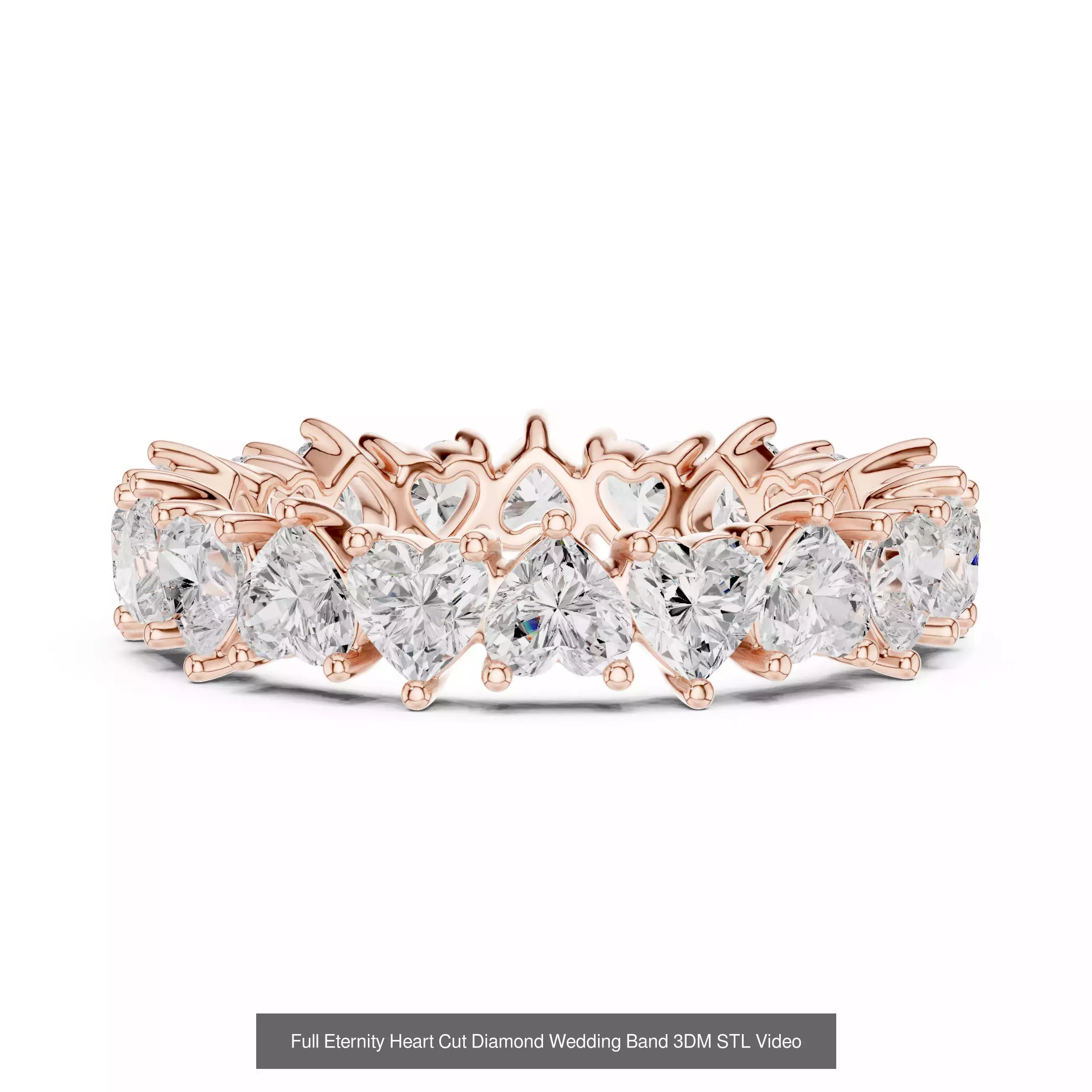 105 Full Eternity Wedding Band 3DM STL OBJ FBX 3 Render Video 3D Model Collection_69