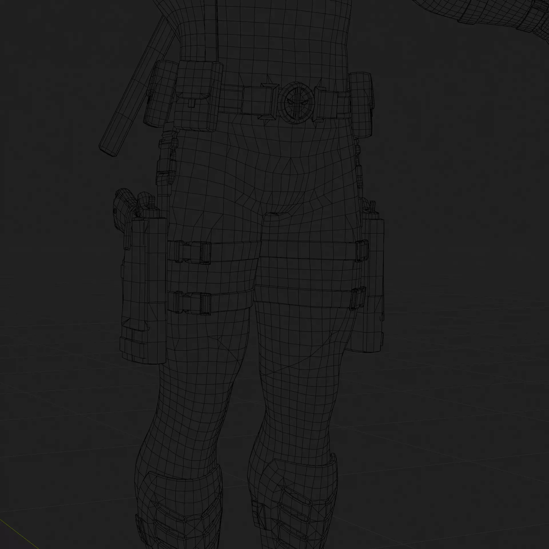 Deadpool 3D Model Rigged PBR Blender FBX OBJ Low-poly 3D model_13