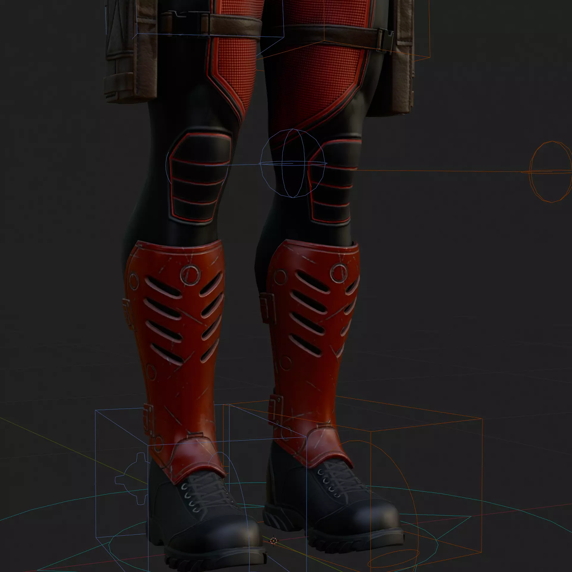 Deadpool 3D Model Rigged PBR Blender FBX OBJ Low-poly 3D model_4