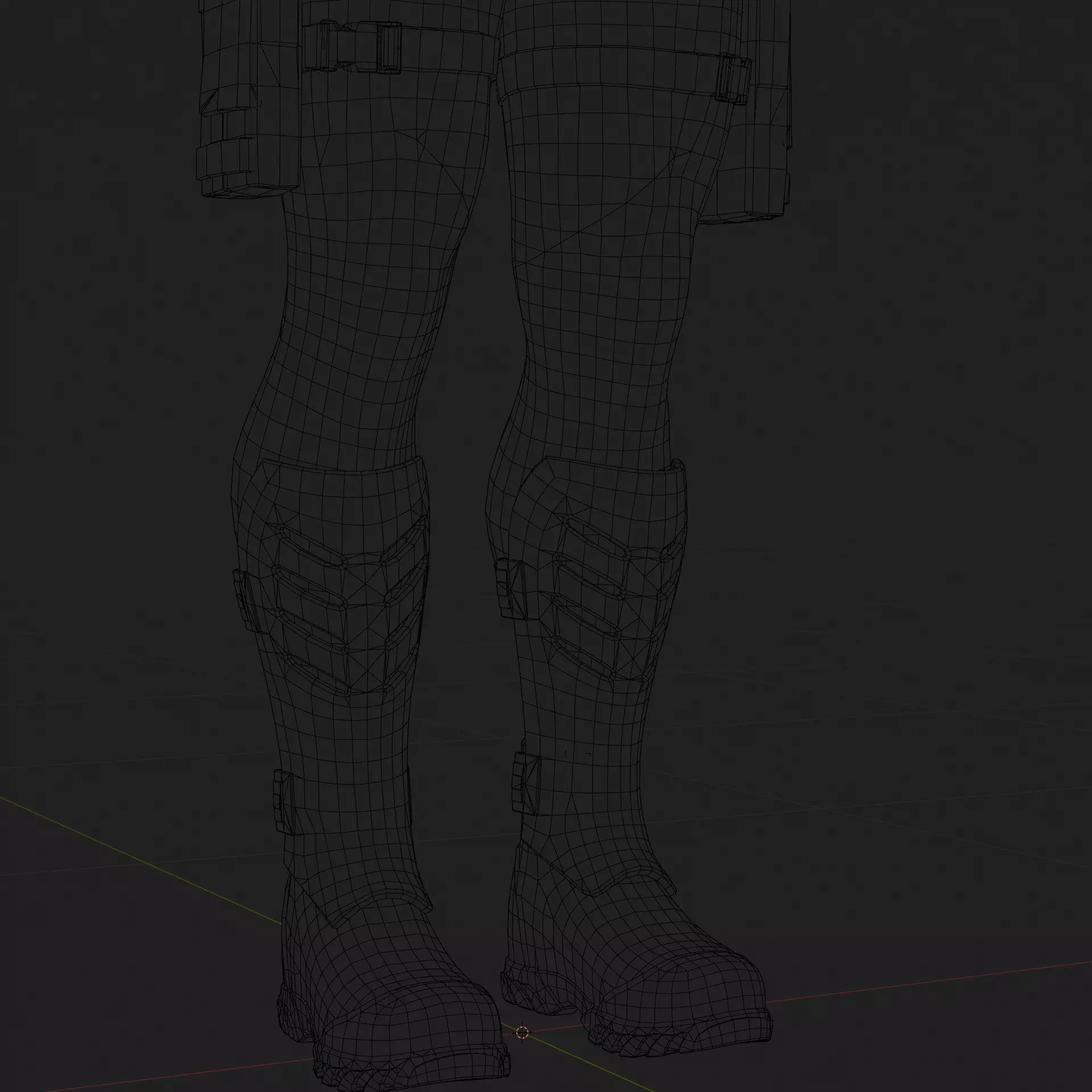 Deadpool 3D Model Rigged PBR Blender FBX OBJ Low-poly 3D model_14