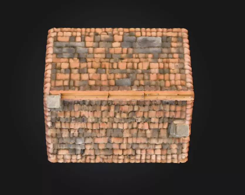 Rustic Stone Cottage Low-poly 3D model_5