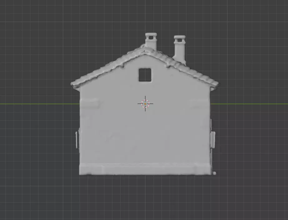 Rustic Stone Cottage Low-poly 3D model_11