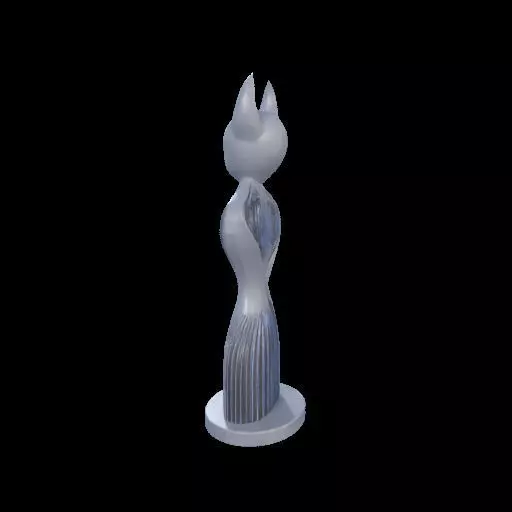 Minimalist Horned Abstract Sculpture 3D print model_27
