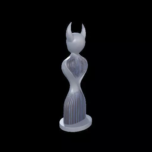 Minimalist Horned Abstract Sculpture 3D print model_25