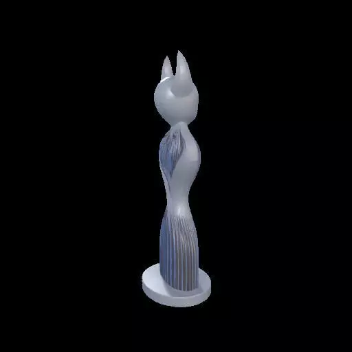 Minimalist Horned Abstract Sculpture 3D print model_18