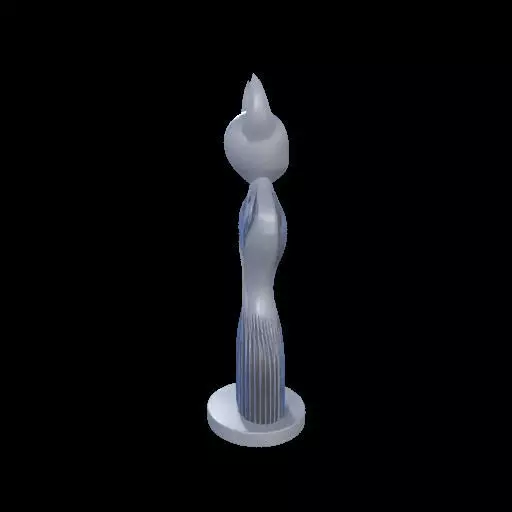 Minimalist Horned Abstract Sculpture 3D print model_17