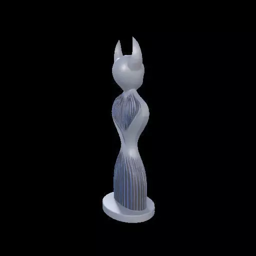 Minimalist Horned Abstract Sculpture 3D print model_19