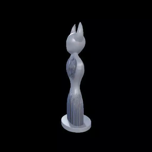 Minimalist Horned Abstract Sculpture 3D print model_30