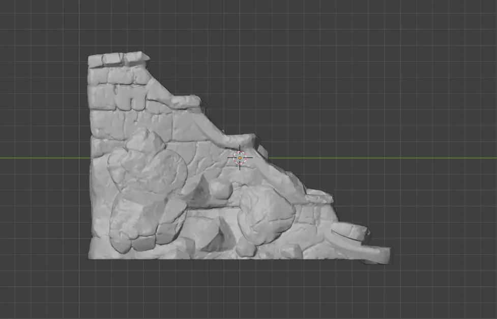 Stone Staircase Low-poly 3D model_15