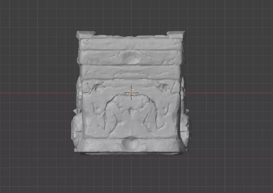 Stone Staircase Low-poly 3D model_16