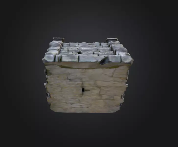 Stone Staircase Low-poly 3D model_10