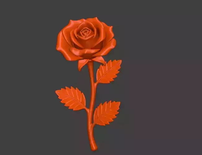 A 3D printed rose