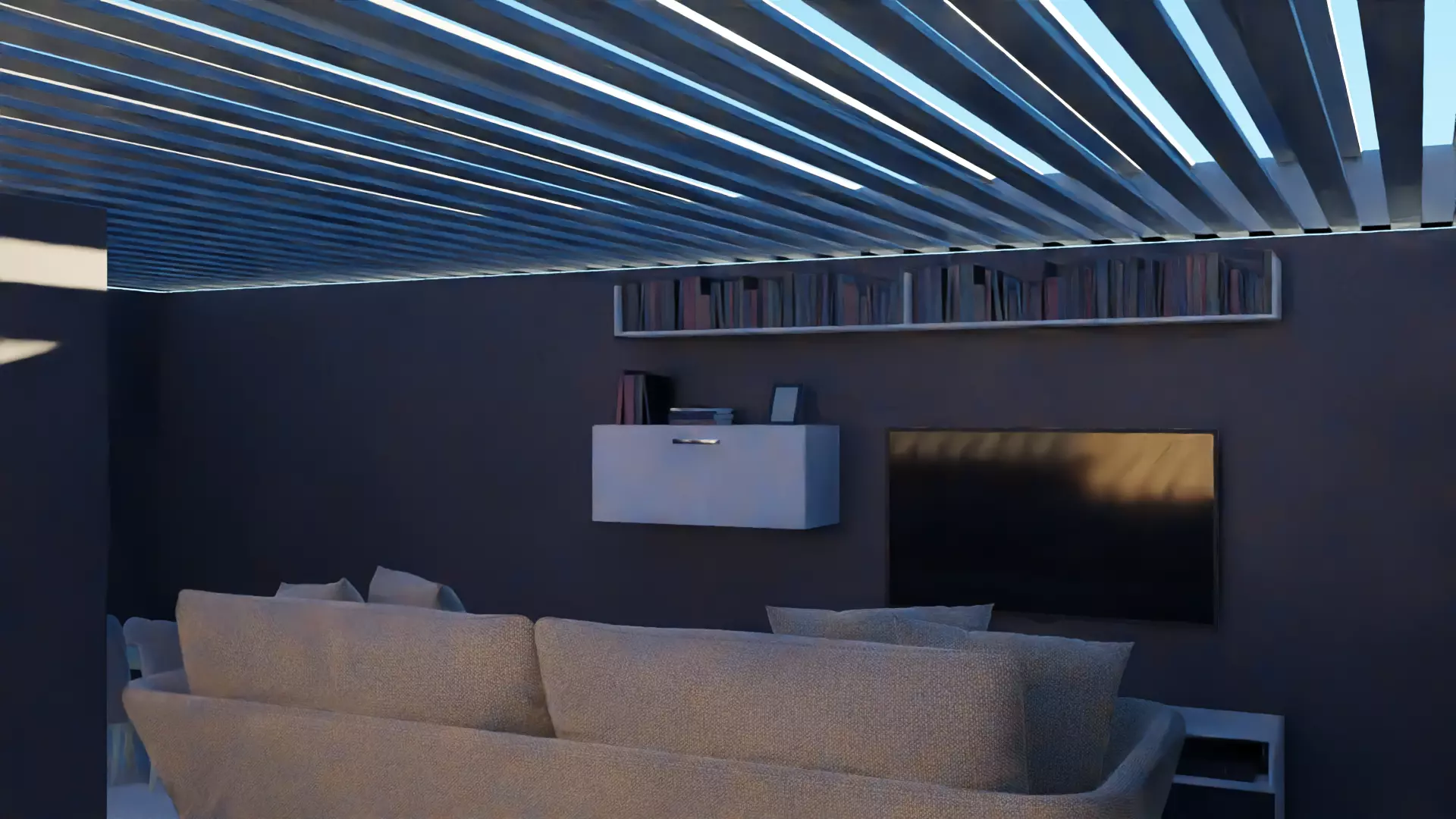 living room Free low-poly 3D model