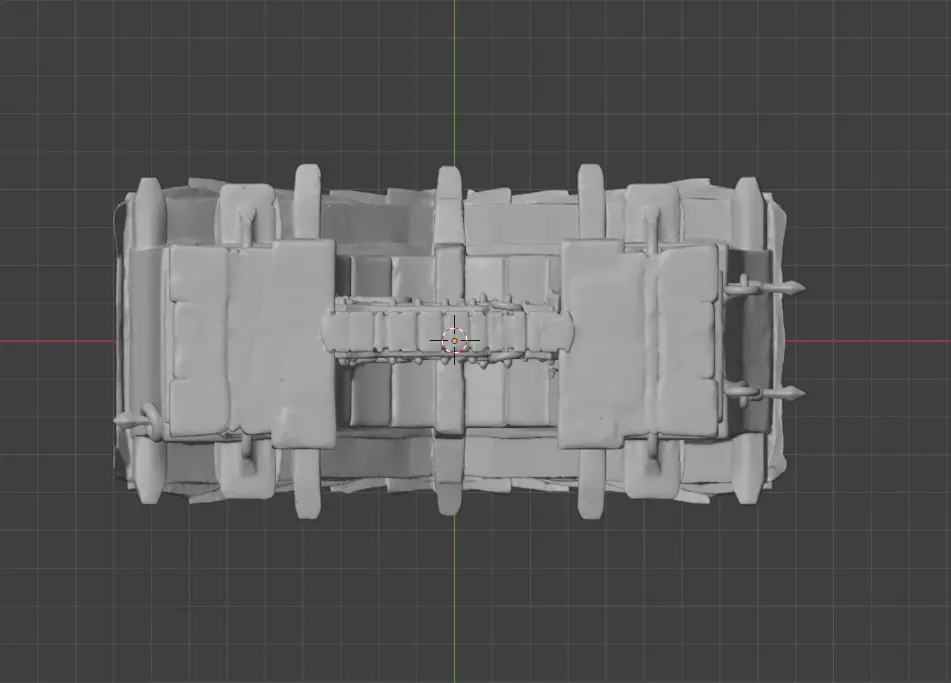 Medieval Gatehouse Door Low-poly 3D model_18