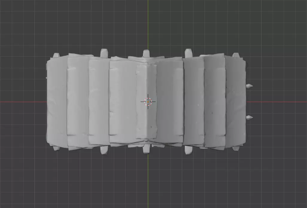 Medieval Gatehouse Door Low-poly 3D model_17