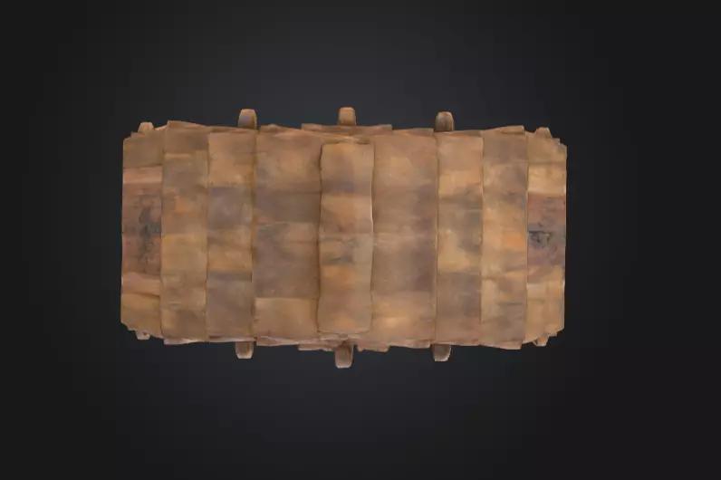 Medieval Gatehouse Door Low-poly 3D model_12