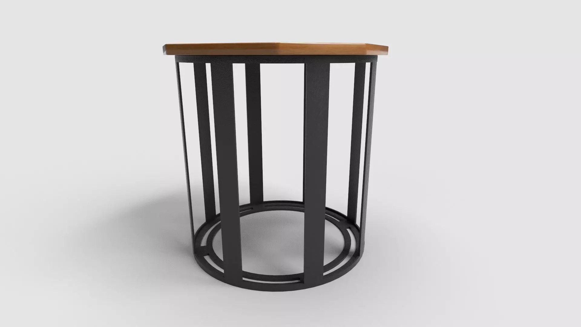 Octagon Table CG6 3D model_1