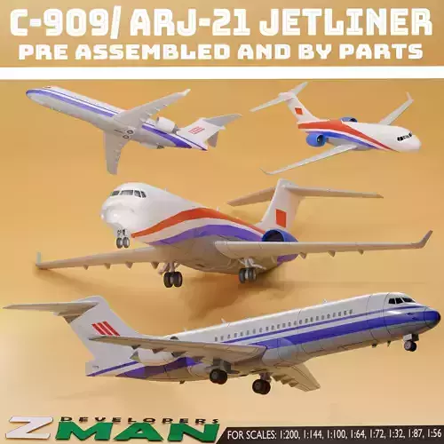 Comac C909 ARJ21 PASSENGERS AIRCRAFT V1 3D print model Comac C909 ARJ21 PASSENGERS AIRCRAFT V1 3D print model