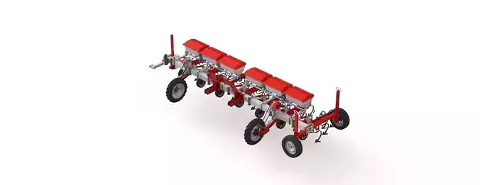 WG 0002 - Inter-row cultivator with dry fertilizer 400 3D model