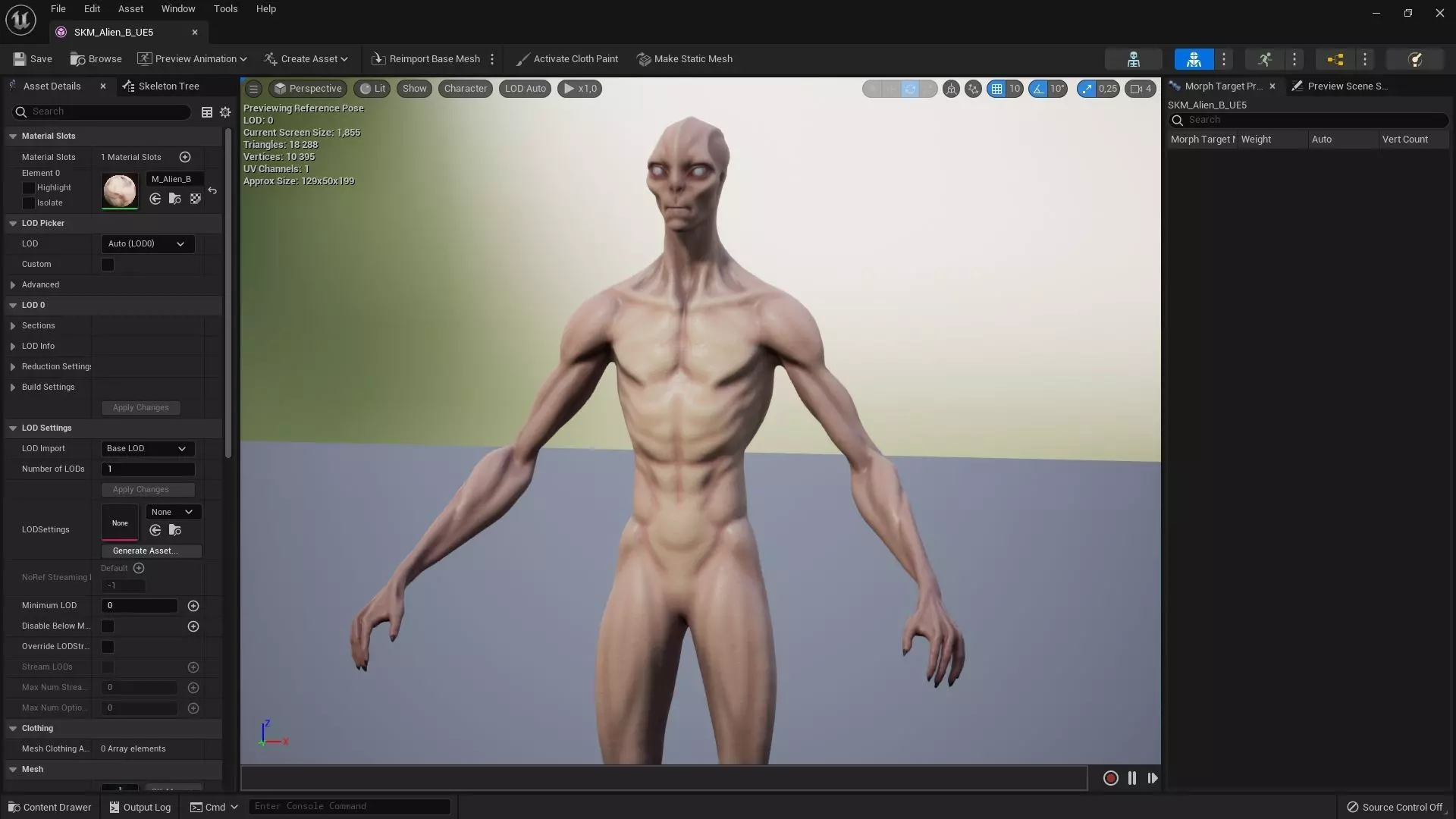 Alien B Low-poly 3D model_12