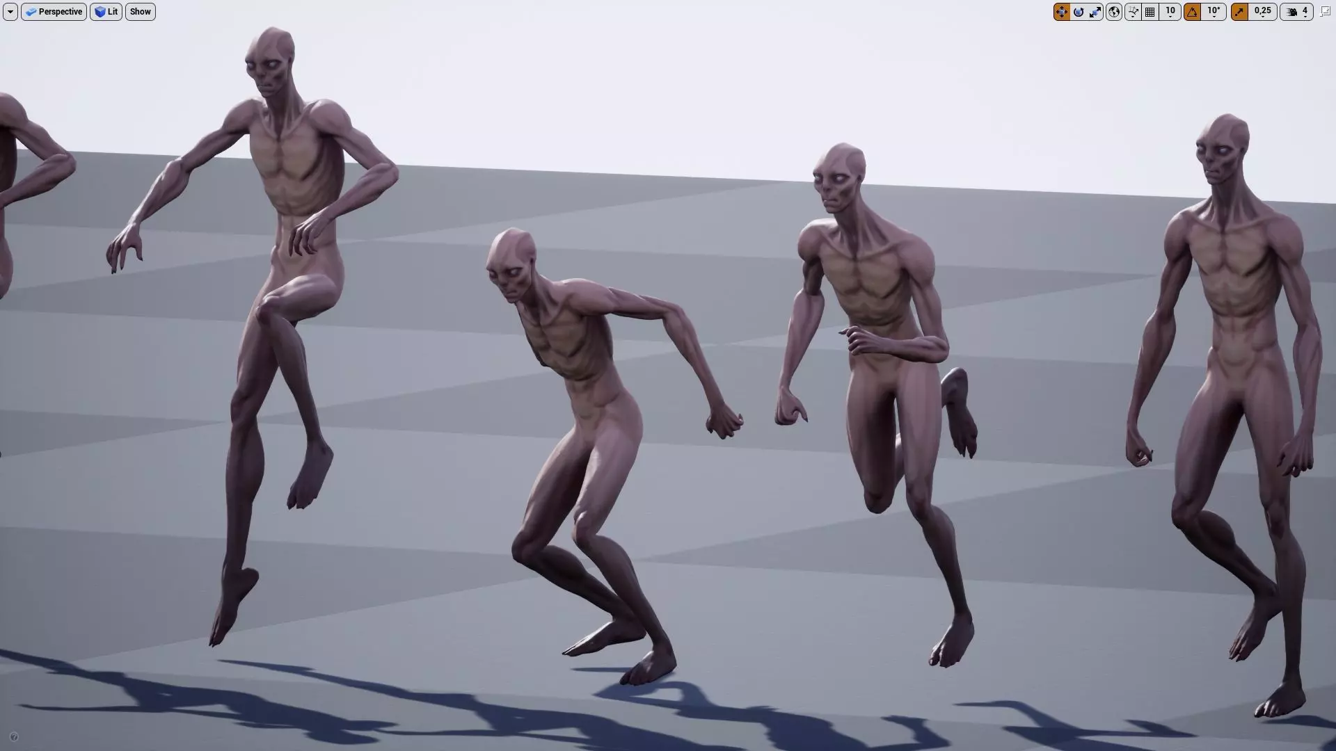 Alien B Low-poly 3D model_8