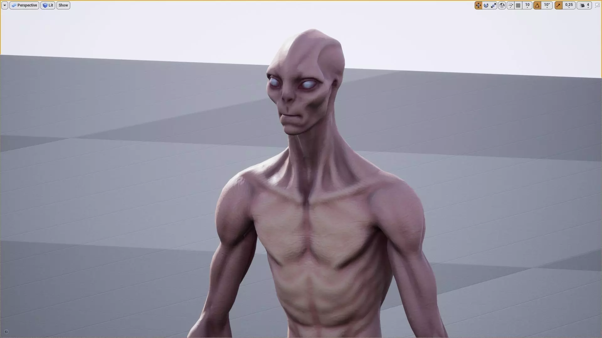Alien B Low-poly 3D model_10