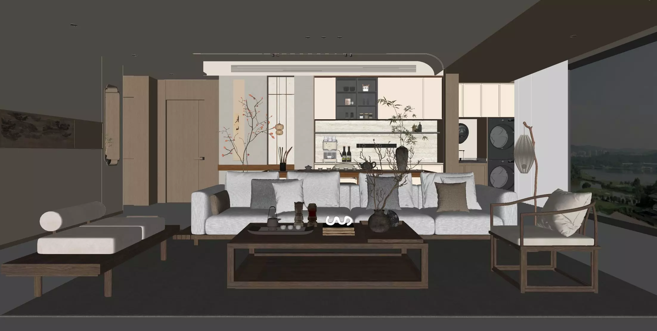 Italian-style entrance hall 3D model 3D model_10