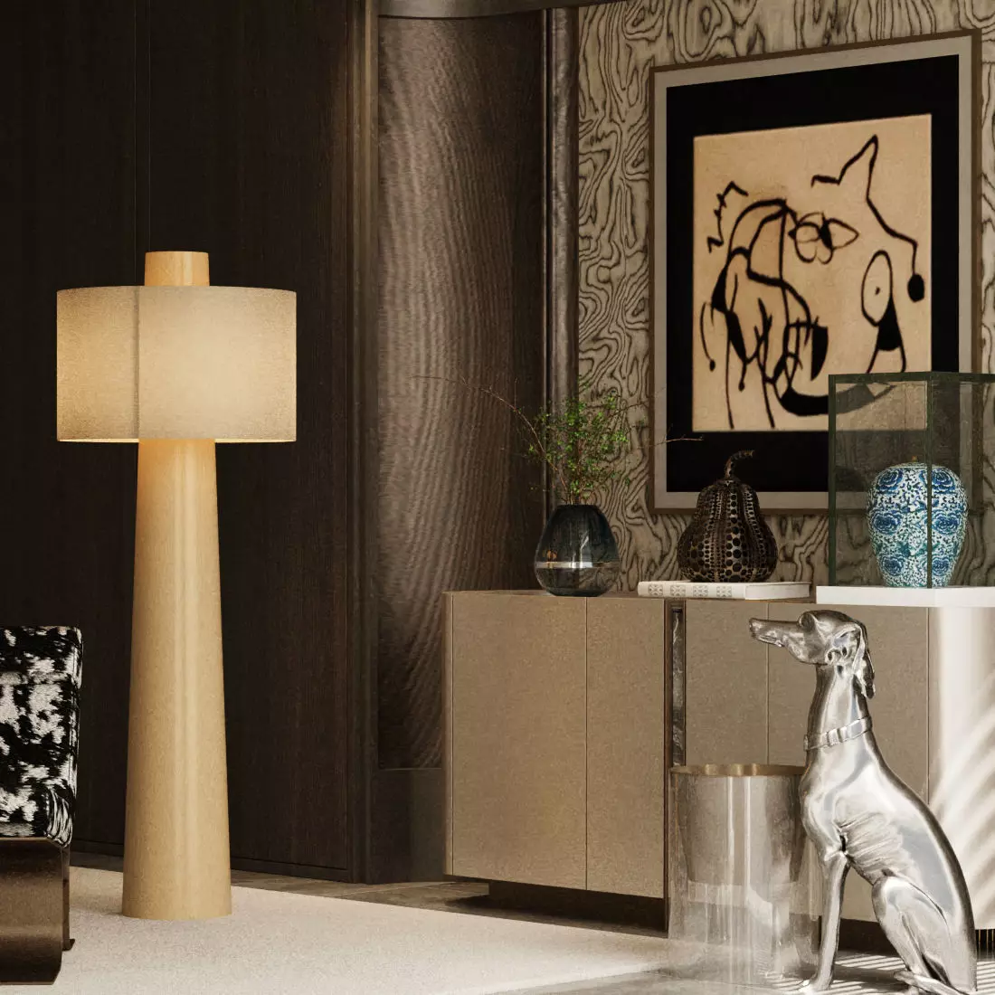 Italian-style entrance hall 3D model 3D model_1