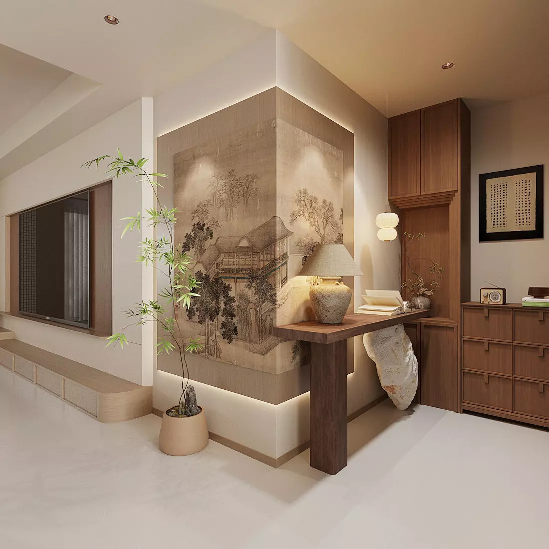 Italian-style entrance hall 3D model 3D model_11