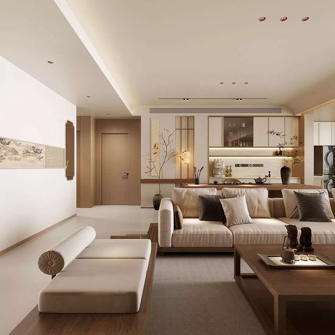 Italian-style entrance hall 3D model 3D model_6