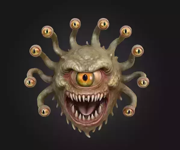 Beholder Skald Low-poly 3D model