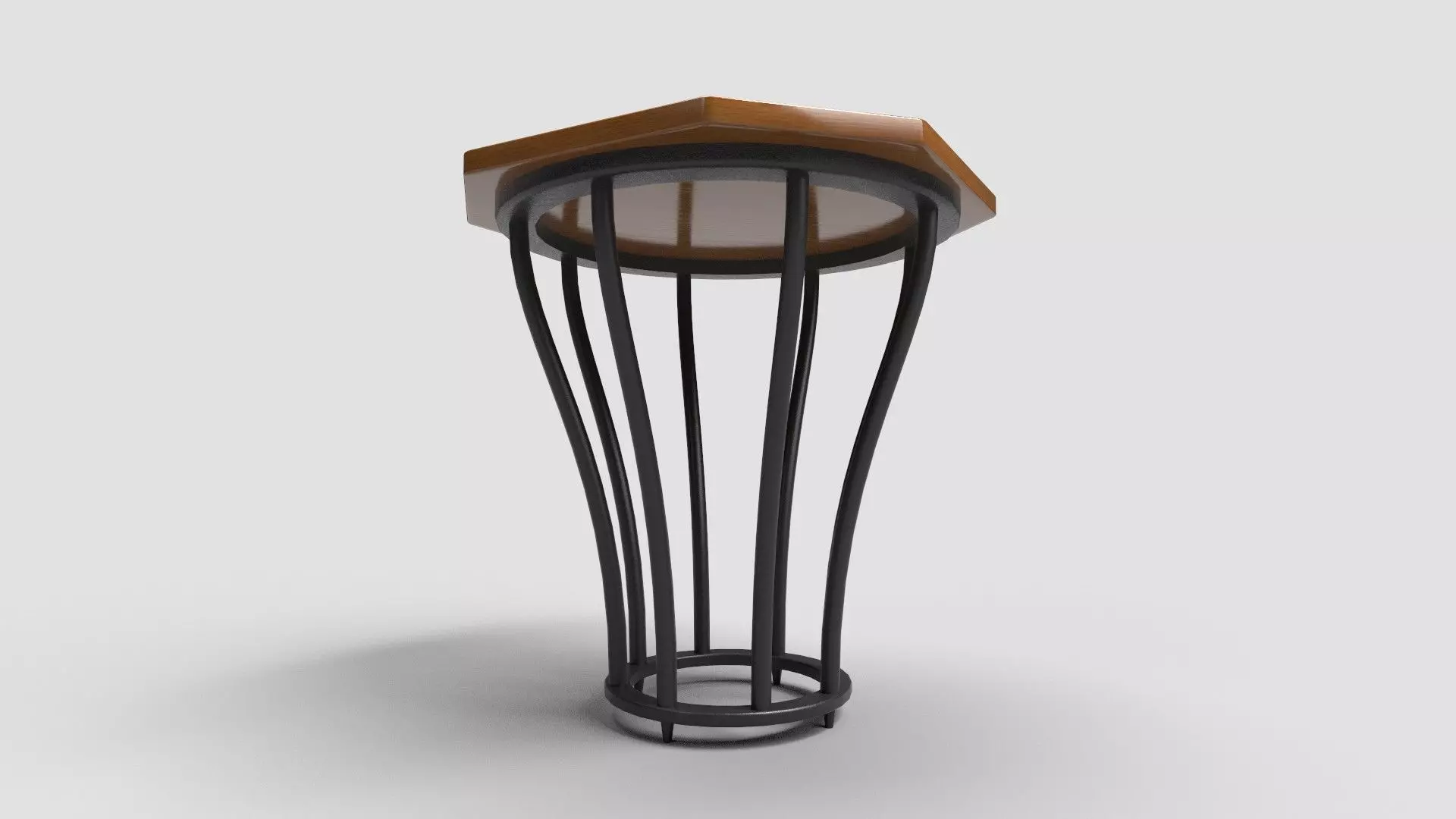 Octagon Table CG15 3D model_2