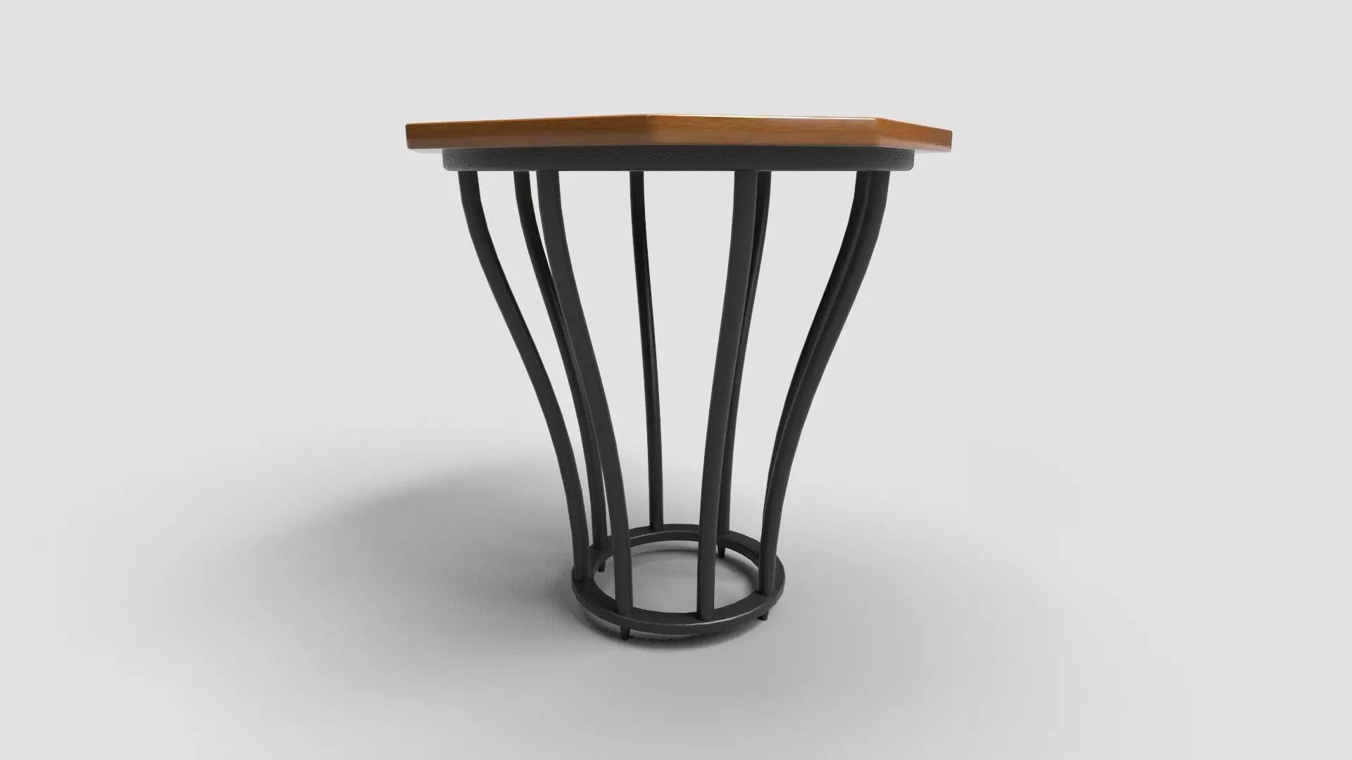 Octagon Table CG15 3D model_1