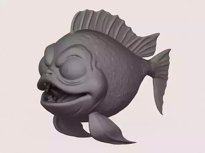 Fish 01 Print Ready 3D Model