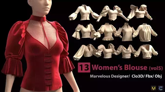 13 Women Blouse-vol5