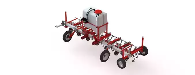 WG 0002 - Inter-row cultivator with liquid fertilizer 400 3D model