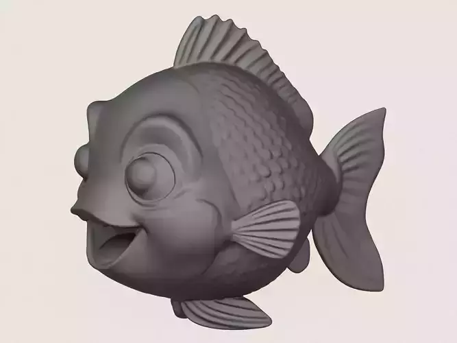 Fish 03 Print Ready 3D Model