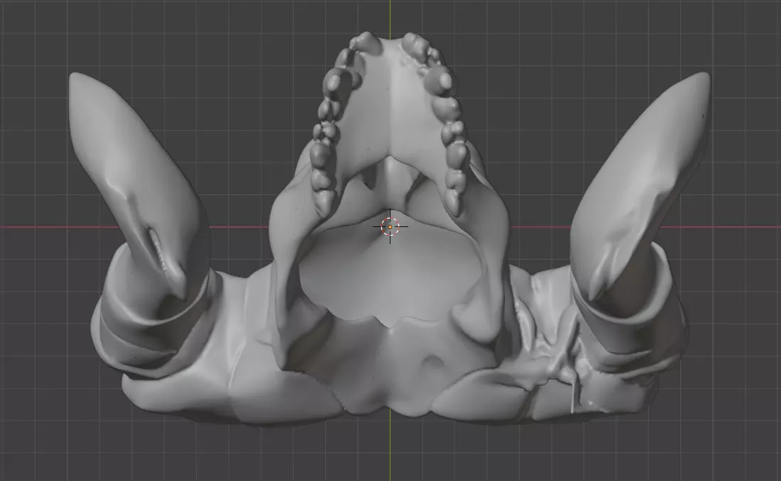 Ram Skull Artifact Low-poly 3D model_24