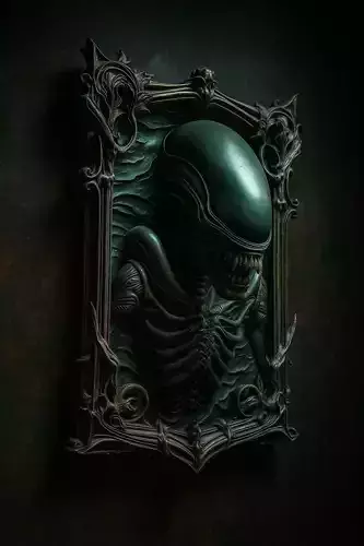 ALIEN EARTH 3D wall picture